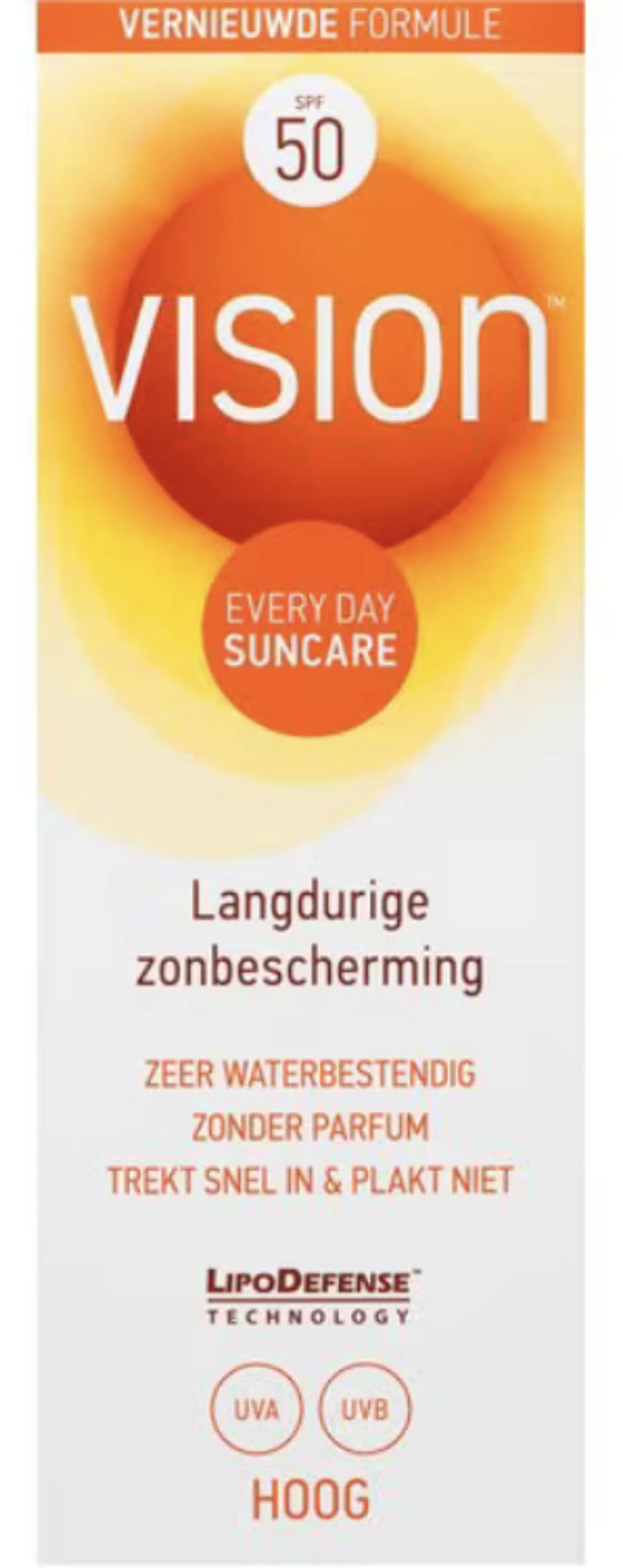 Vision zonnebrand